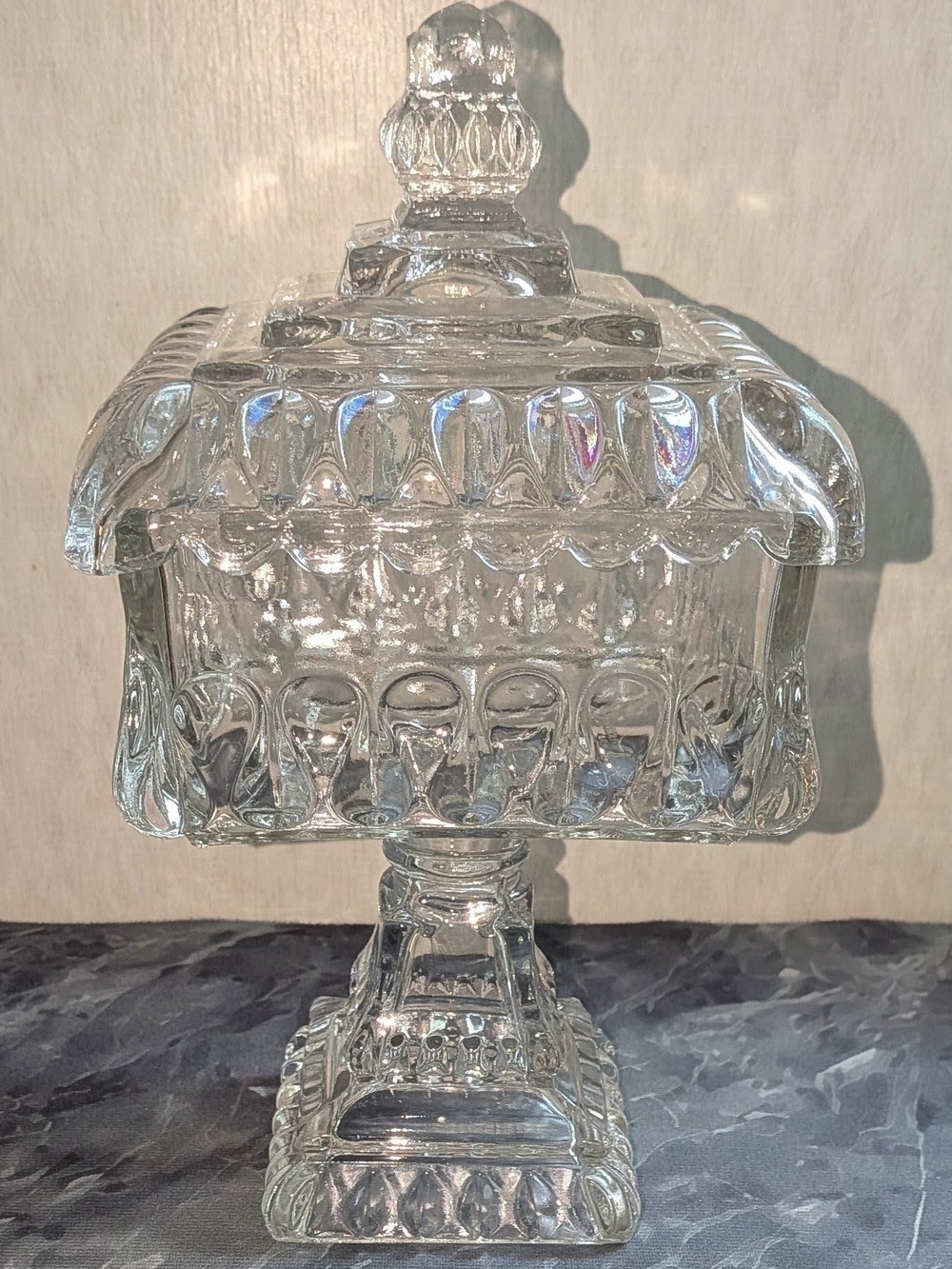 Westmoreland Clear 10" Wedding Bowl Candy Jar Dish